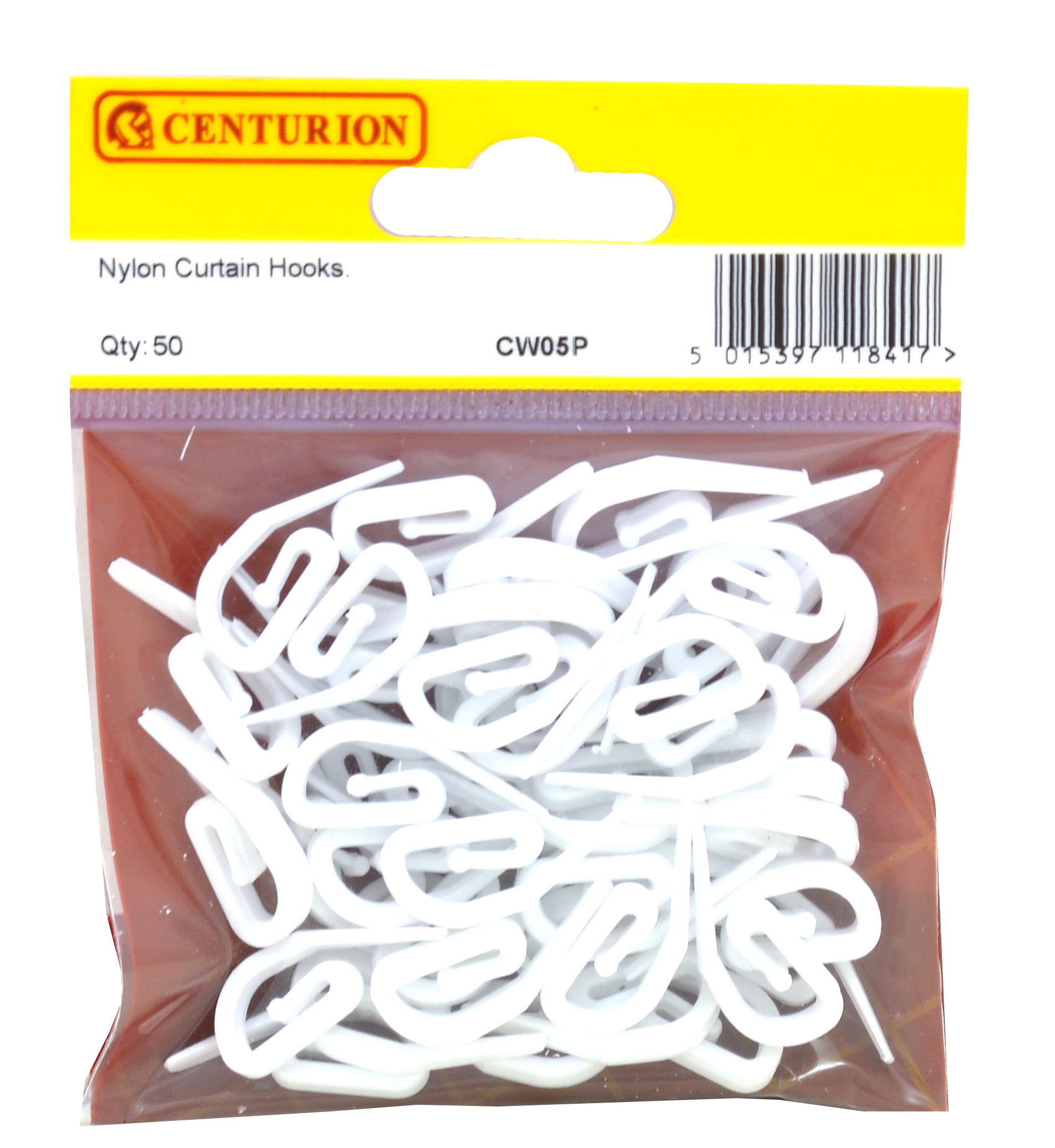 Nylon Curtain Hooks (Pack of 50)