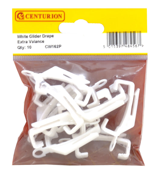 White Glider Drape Extra Valance (Pack of 10)