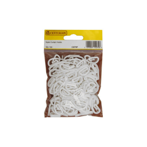 Nylon Curtain Hooks (Pack of 100) Cloud Nine Stores