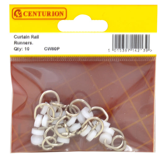 Curtain Rail Runners (Pack of 10)