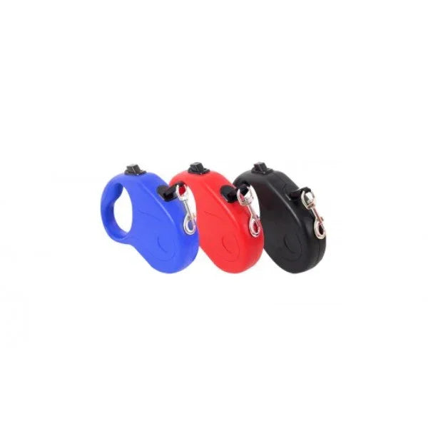 SMART CHOICE RETRACTABLE TAPE DOG LEAD 3M 15KG 3 ASSORTED COLOURS