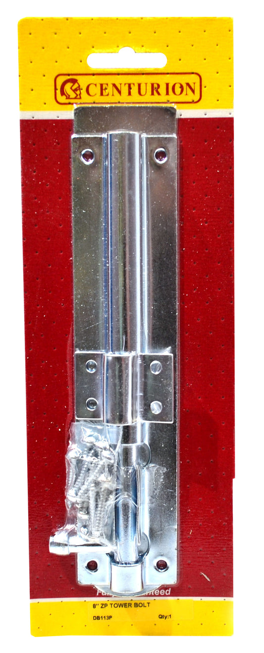 CENTURION Tower Bolts, Zinc Plated, 200mm