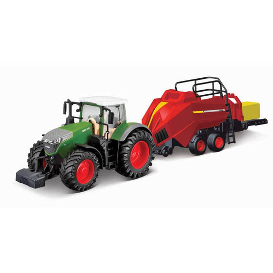 Bburago Fendt 1050 Vario Tractor with Baler Lifter 10cm - Cloud Nine Stores