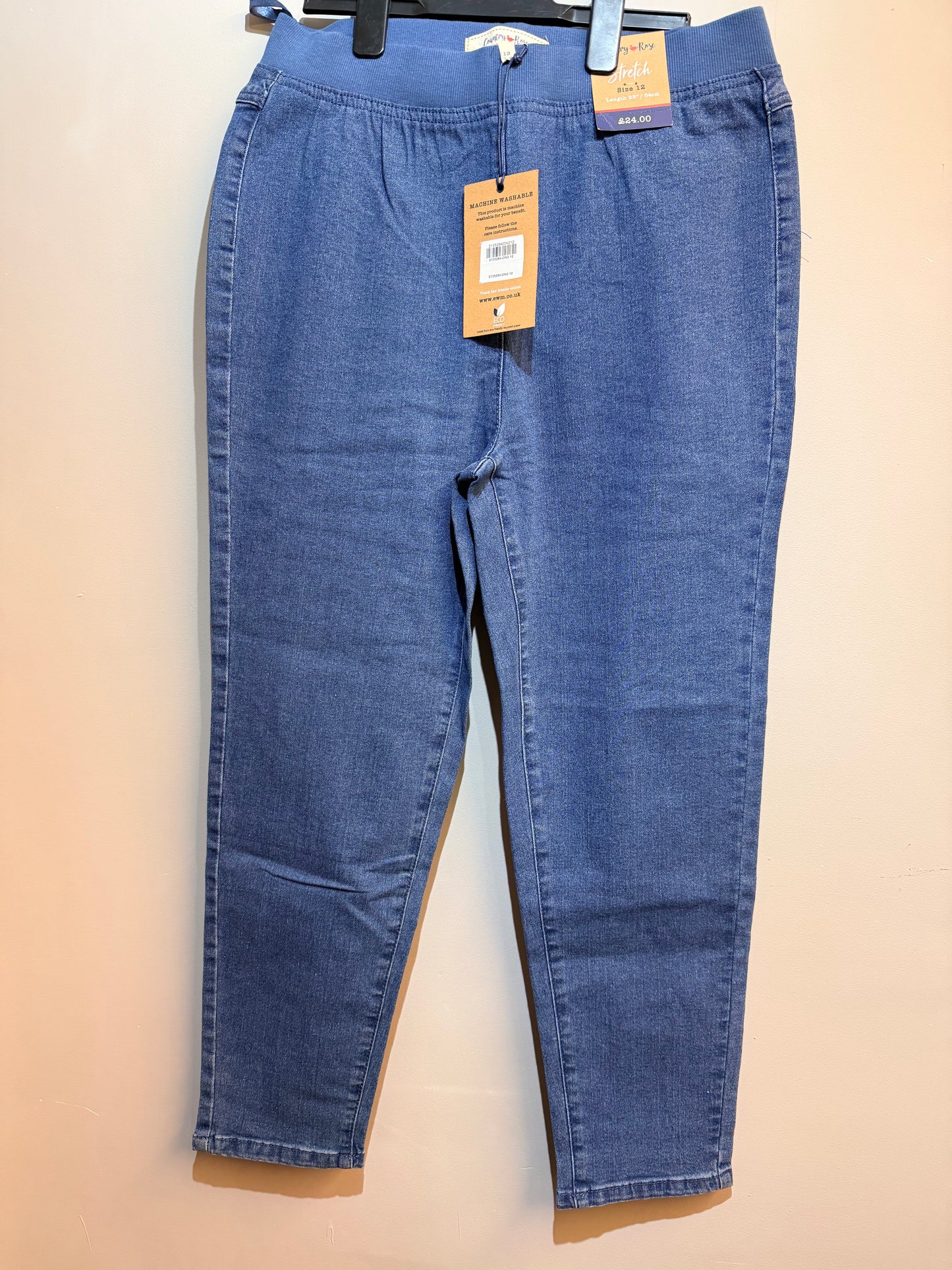 Ladies Country Rose Light Denim Jeans Cloud Nine Stores
