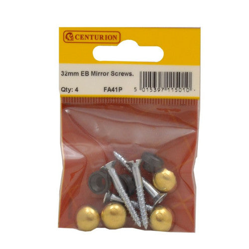 32mm x 8 EB Dome Mirror Screws (Pack of 4)