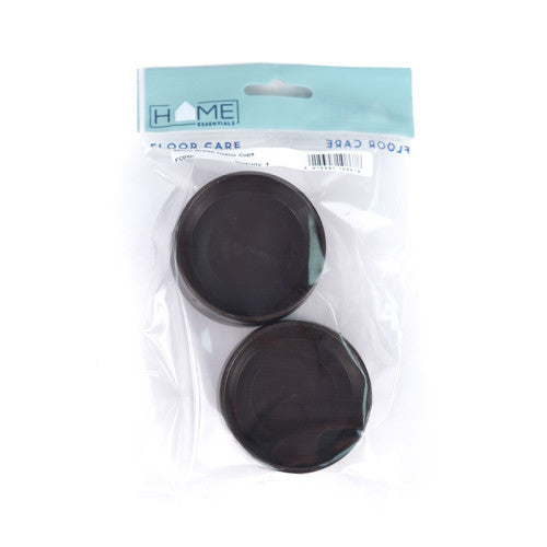 60mm Brown Castor Cups (Pack of 4) Cloud Nine Stores