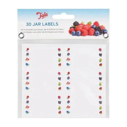 Tala FRUIT DESIGN JAR LABELS – 30 PACK - Cloud Nine Stores