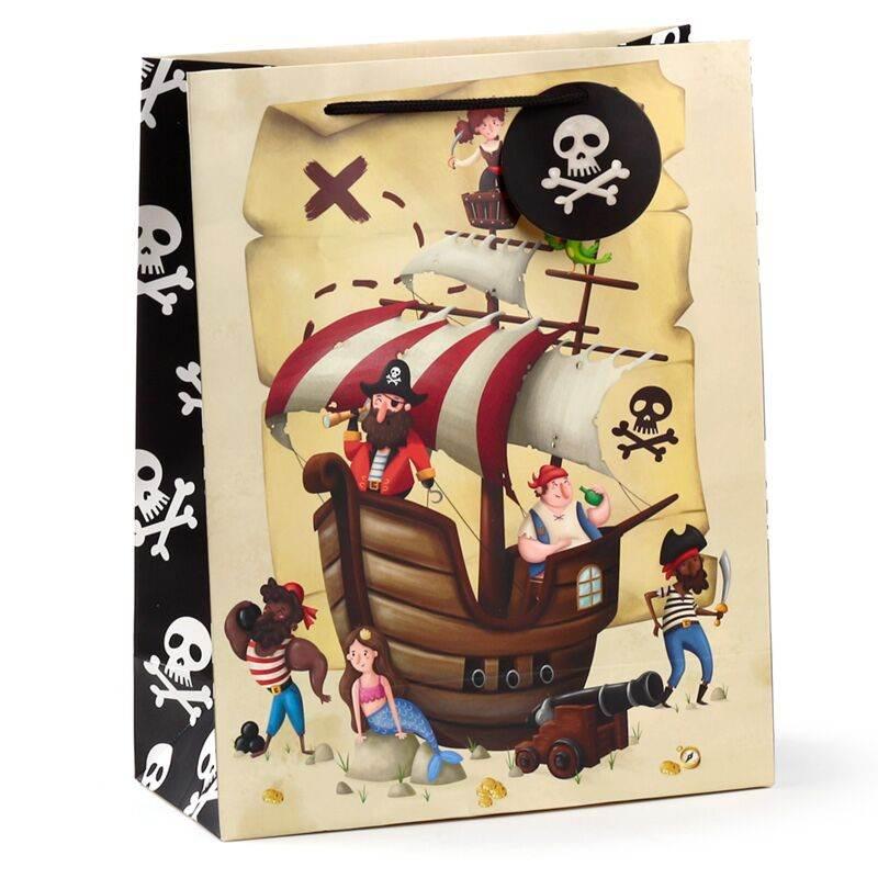 Jolly Rogers Pirates Gift Bag Large - Cloud Nine Stores