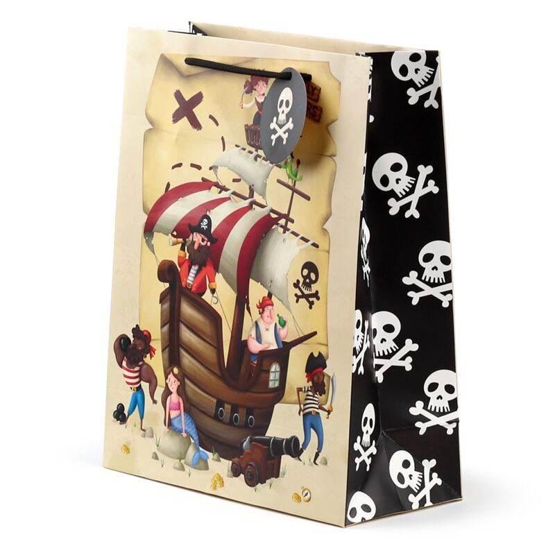 Jolly Rogers Pirates Gift Bag Large - Cloud Nine Stores