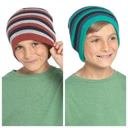 Boys Striped Beanie Hat - Cloud Nine Stores