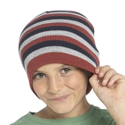 Boys Striped Beanie Hat - Cloud Nine Stores