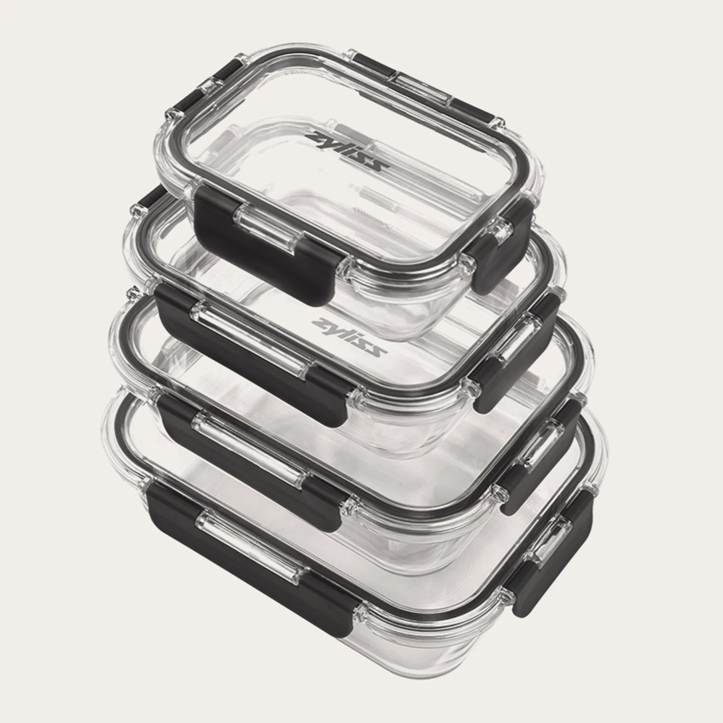 4-Piece Glass Container Set Cloud Nine Stores