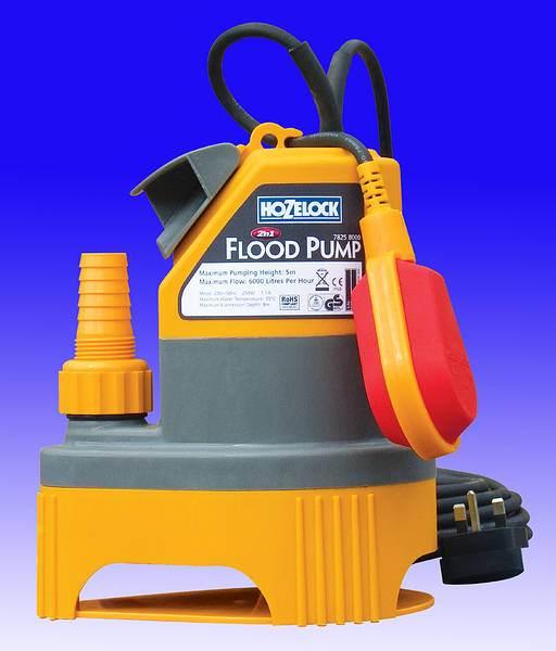 Hozelock 7825 8000 Flood water 250W Pump - Cloud Nine Stores