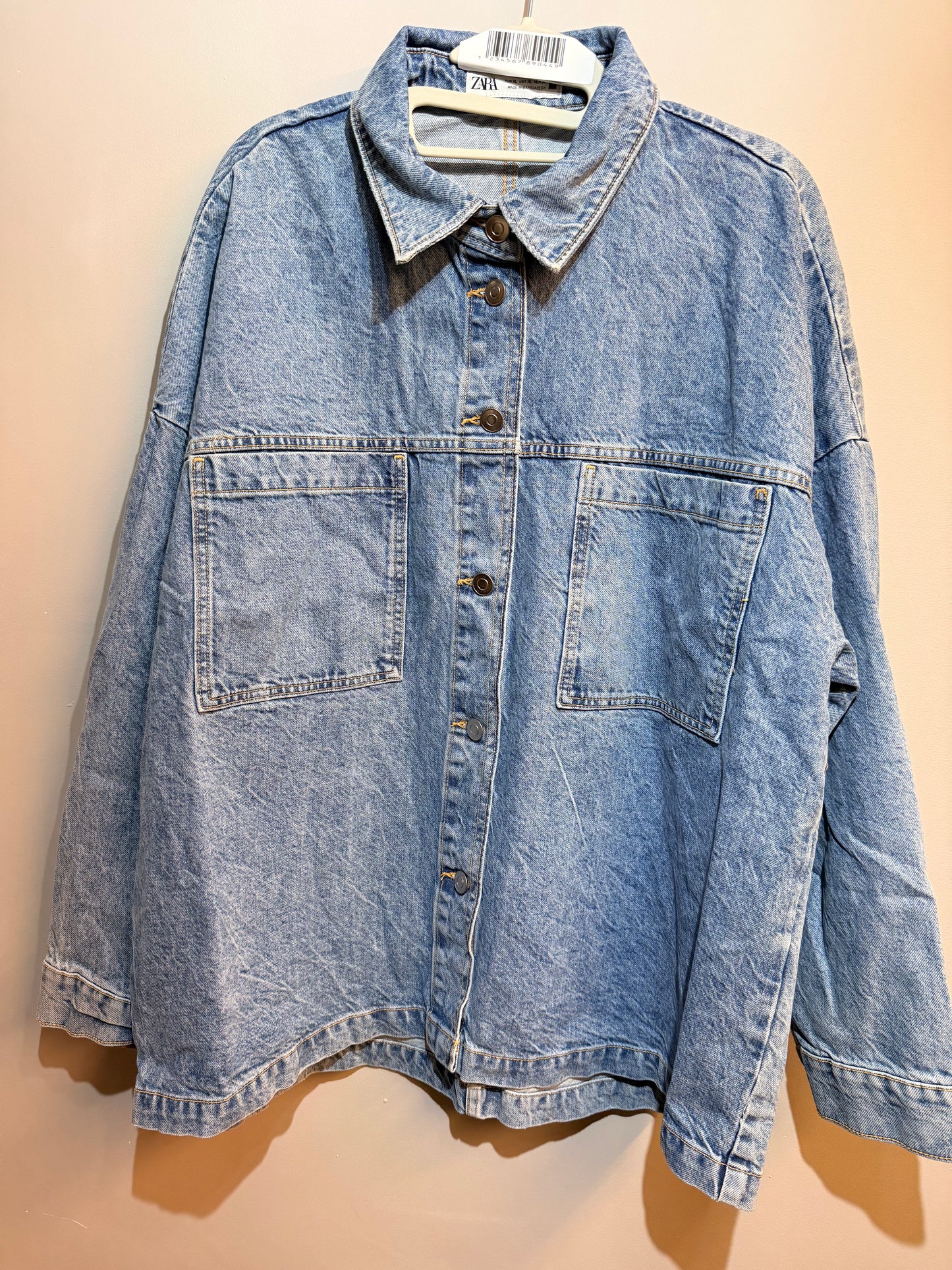 Ladies Zara Oversized Denim Jacket Cloud Nine Stores