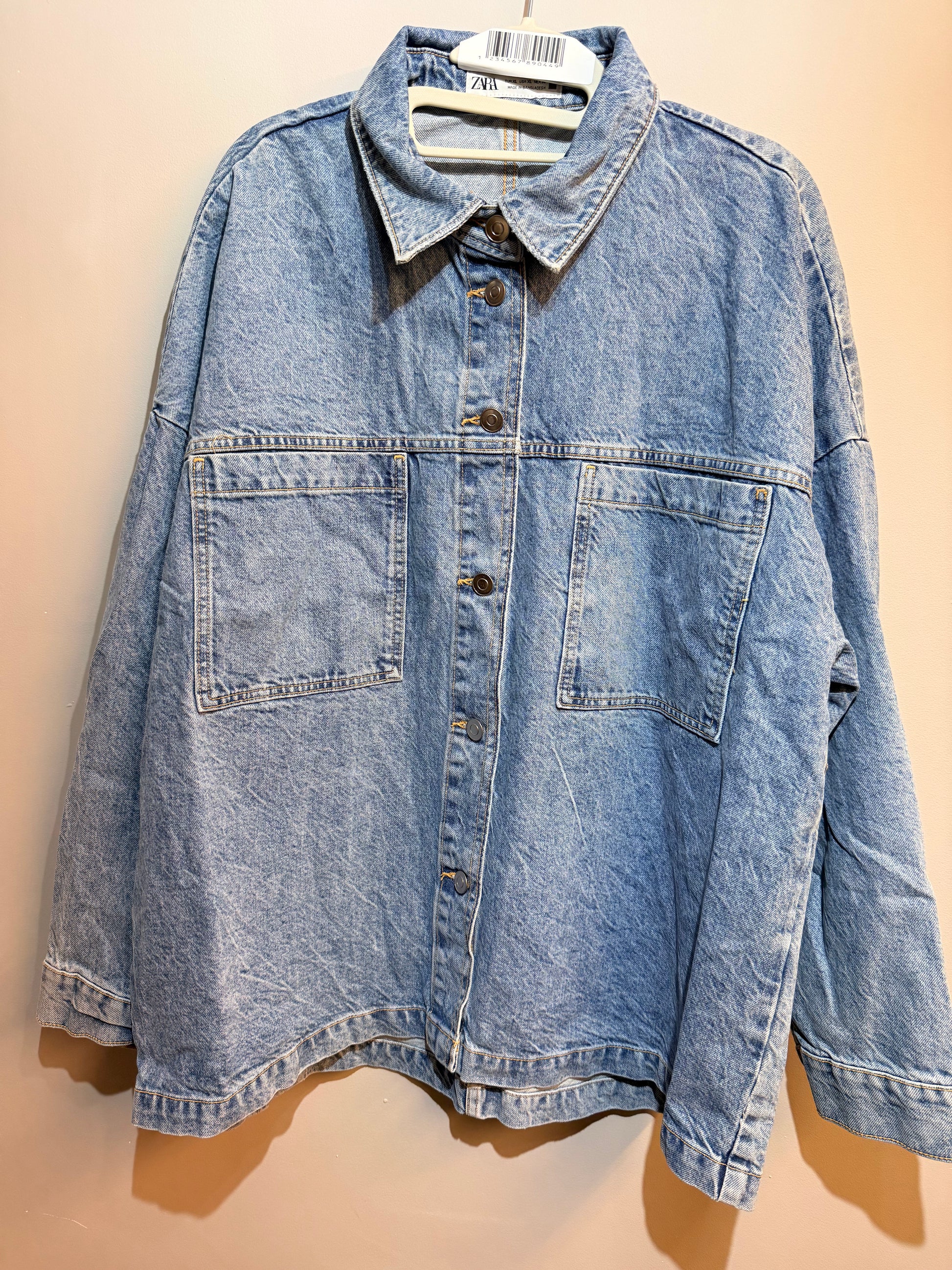 Ladies Zara Oversized Denim Jacket