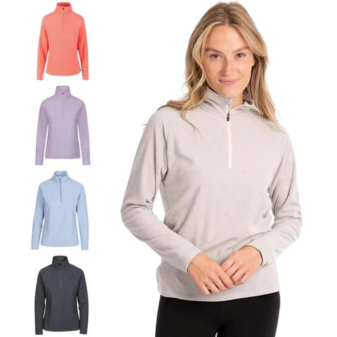 Ladies Trespass Fleece Pullover Meadows - Danim Blue