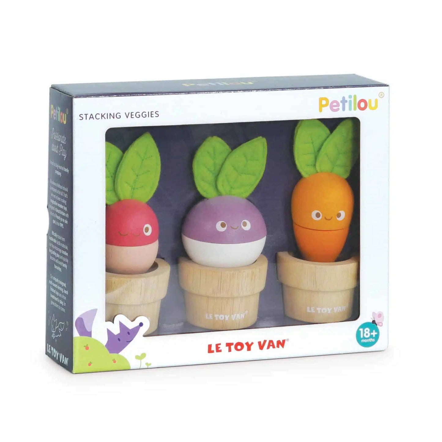 Le Toy Van - Stacking Wooden Veggies - Cloud Nine Stores