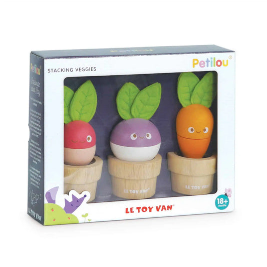 Le Toy Van - Stacking Wooden Veggies - Cloud Nine Stores