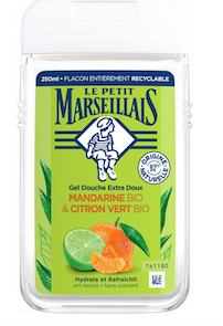 3 x Le Petit Marseillais Extra Gentle Shower Gel Organic Mandarin & Lime Cloud Nine Stores
