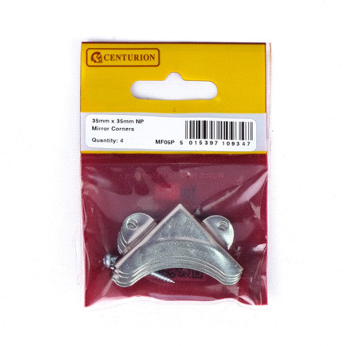 35mm x 35mm NP Mirror Corners (Pack of 4) Cloud Nine Stores