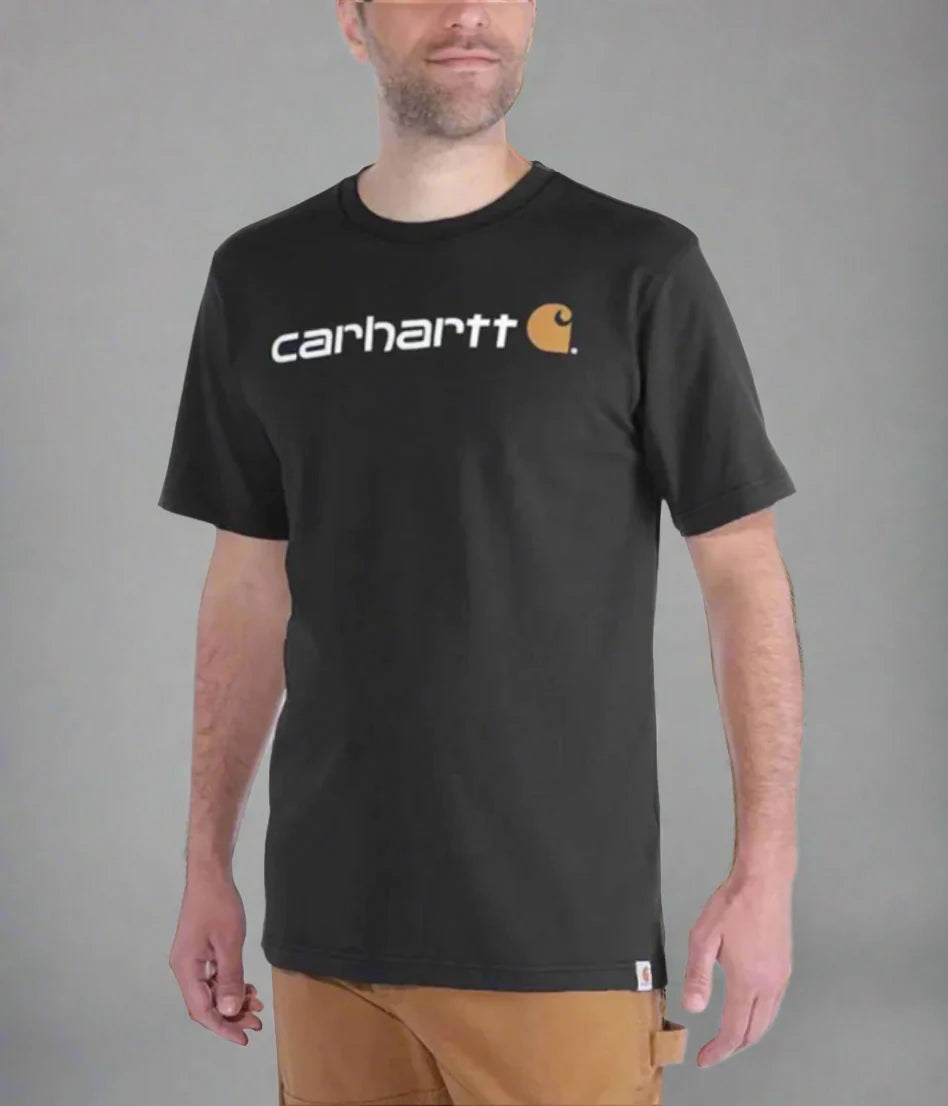 Carhartt  Short Sleeved Logo T-shirt Black