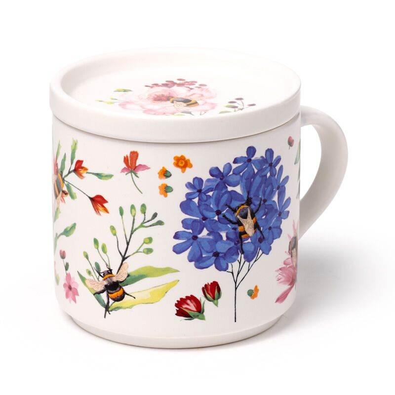 Nectar Meadows Porcelain Mug & Coaster Lid Set - Cloud Nine Stores