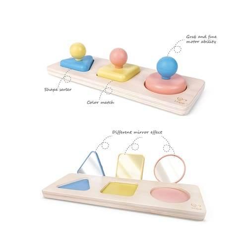 Montessori Mirror Shape Puzzle - Cloud Nine Stores