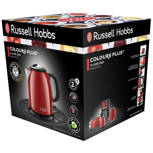 Russell Hobbs Electric Kettle Colours Plus Flame Red - Cloud Nine Stores
