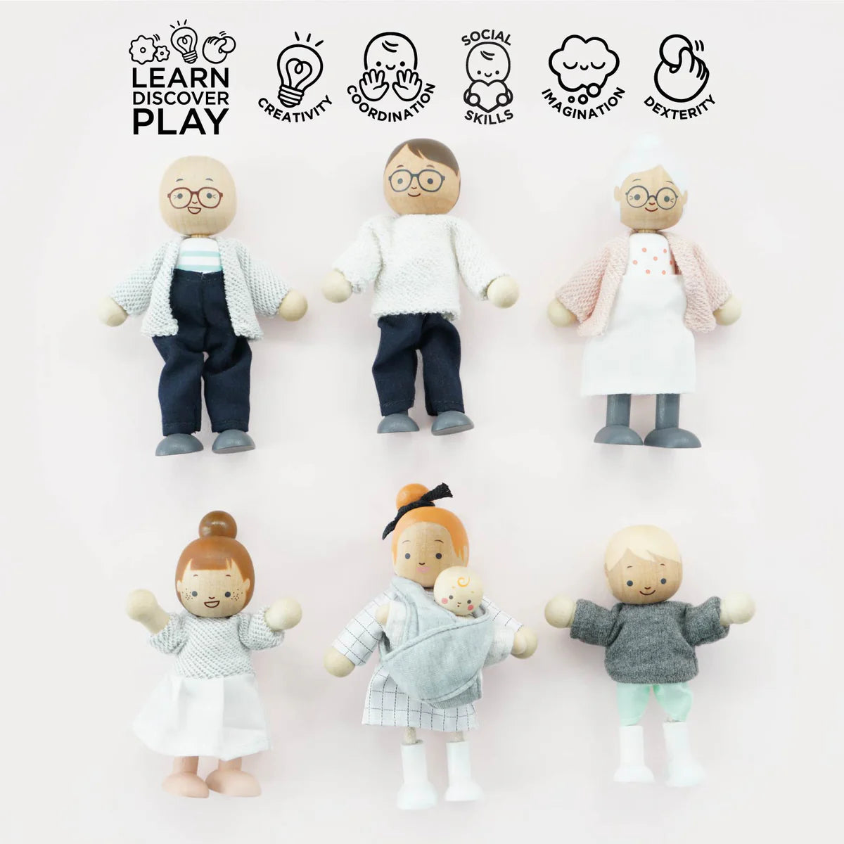 Le Toy Van - Dolls House Family 7 Piece - Cloud Nine Stores