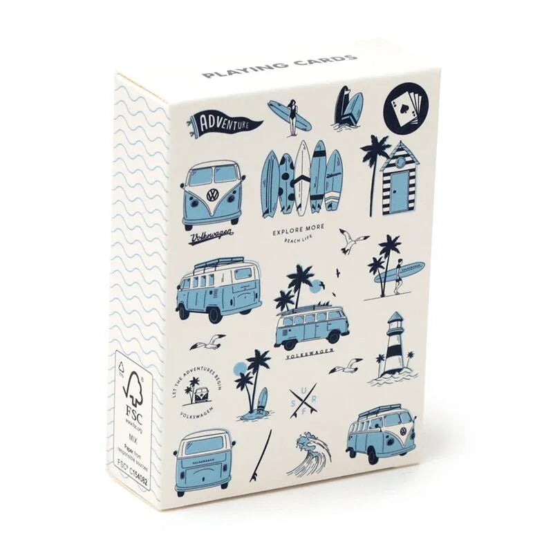 Explore More Volkswagen VW T1 Camper Bus Standard Playing Card Deck - Cloud Nine Stores