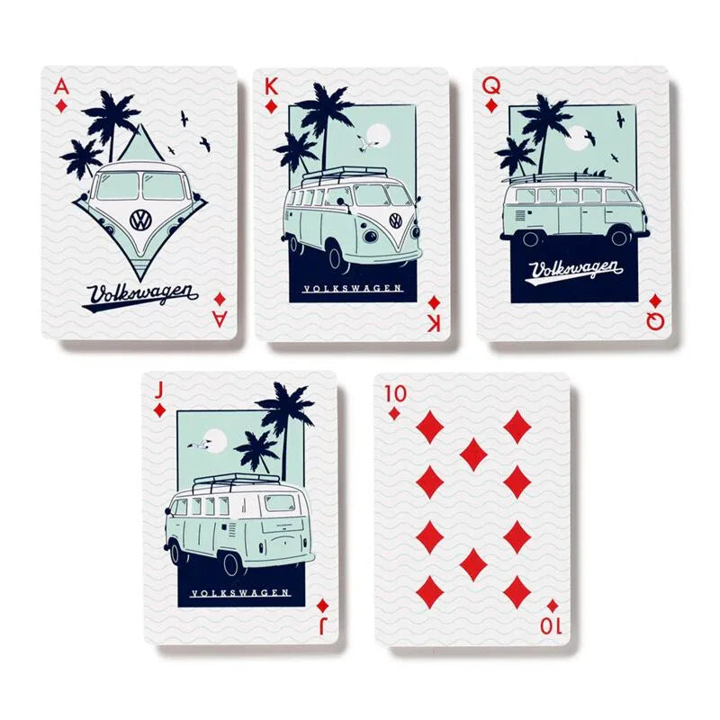 Explore More Volkswagen VW T1 Camper Bus Standard Playing Card Deck - Cloud Nine Stores Cloud Nine Stores
