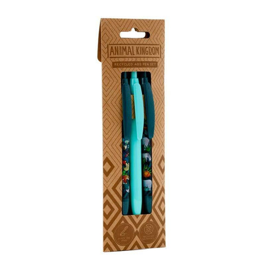 Animal Kingdom Recycled ABS (RABS) Pen Set of 3 - Cloud Nine Stores