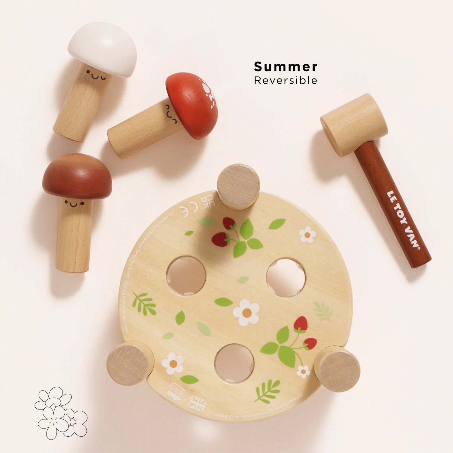 Le Toy Van - Woodland Mushroom Hammer Game - Cloud Nine Stores
