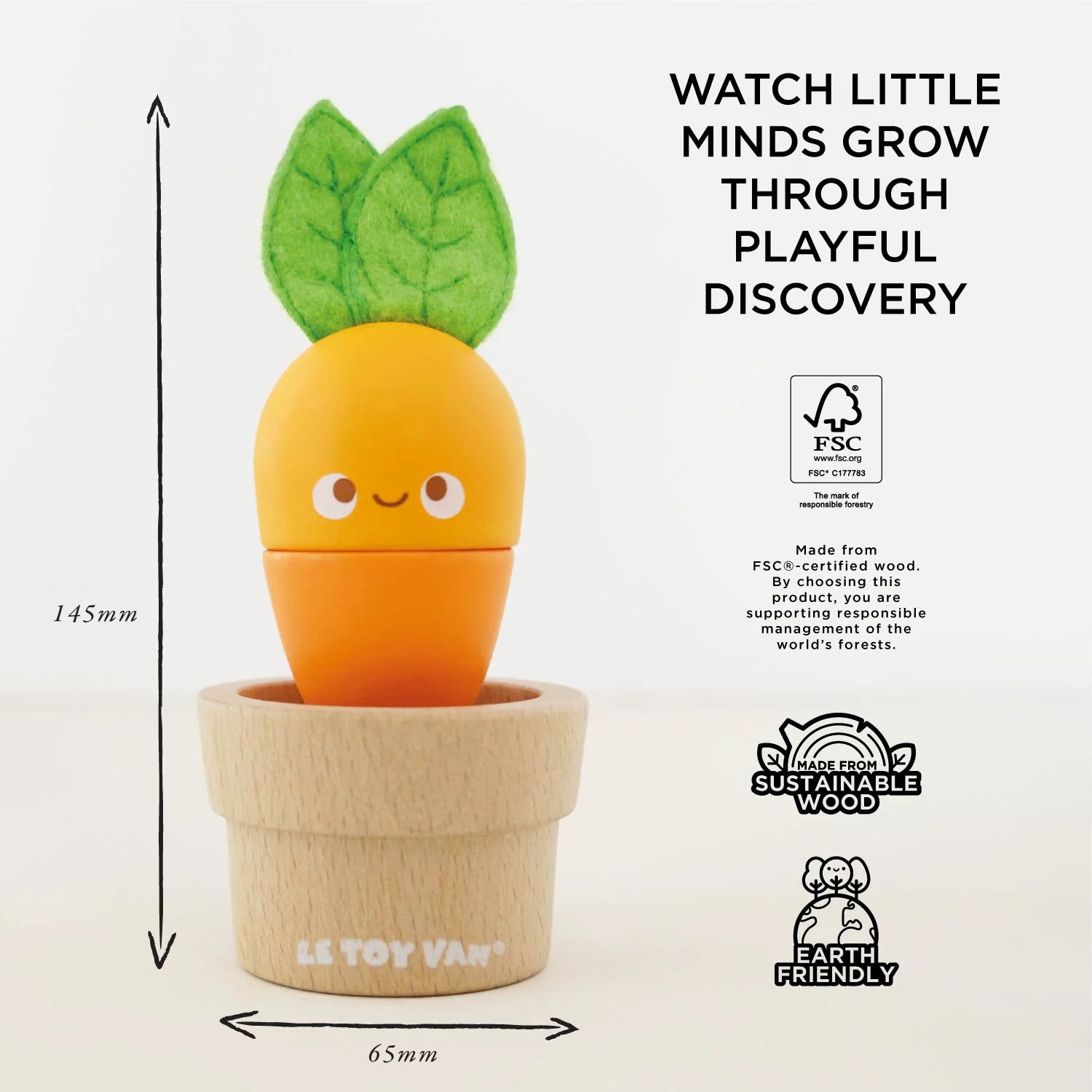 Le Toy Van - Stacking Wooden Veggies - Cloud Nine Stores
