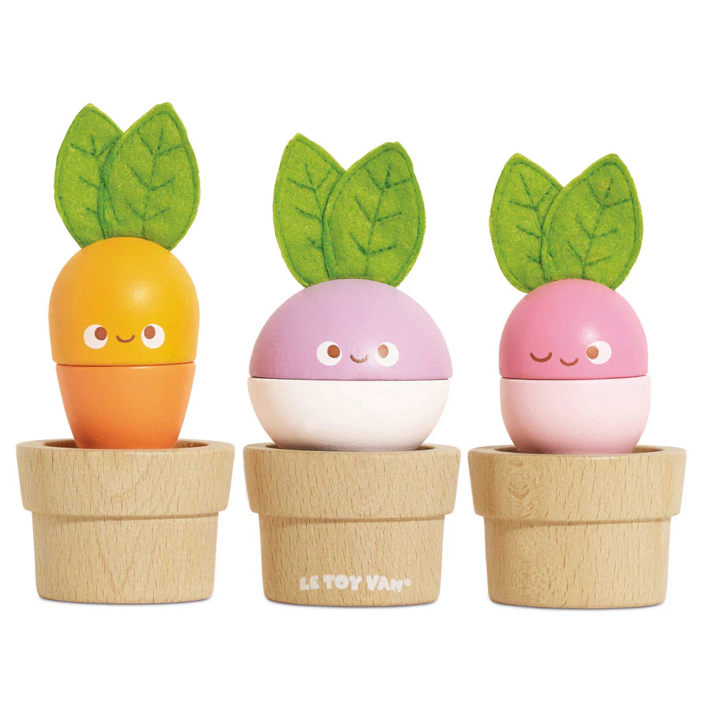 Le Toy Van - Stacking Wooden Veggies - Cloud Nine Stores