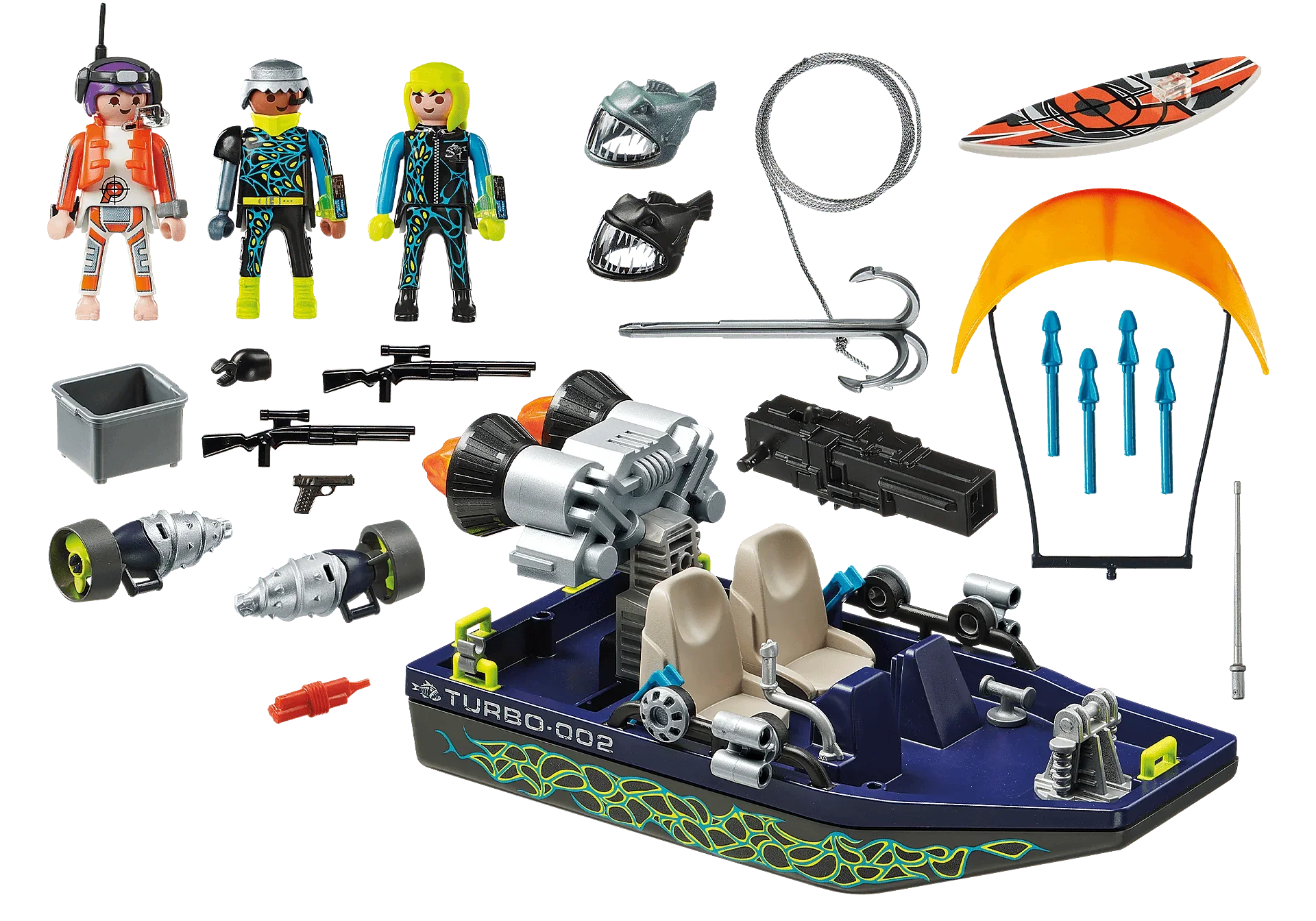 PLAYMOBIL Top Agents 70006 Boat - Cloud Nine Stores