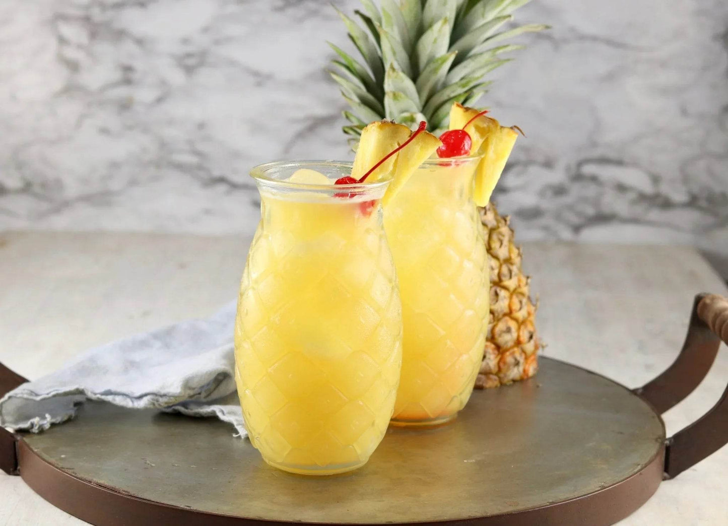 Ravenhead Tropical Pineapple Cocktail Glass Set of 2 Piece Clear 675ml Glassware - Cloud Nine Stores