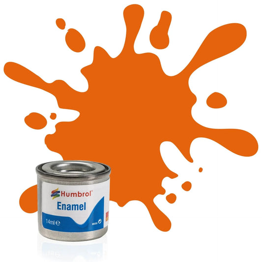 Humbrol No 18 Enamel Gloss Orange 14ml - Cloud Nine Stores