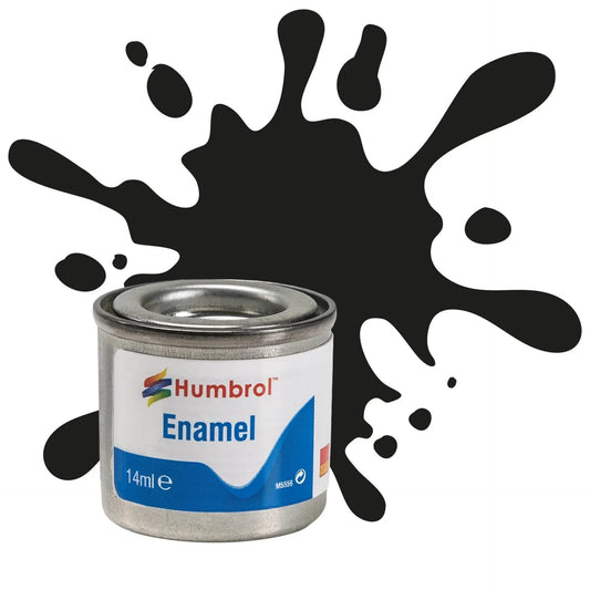 Humbrol No33 Enamel Matt Black 14ml - Cloud Nine Stores