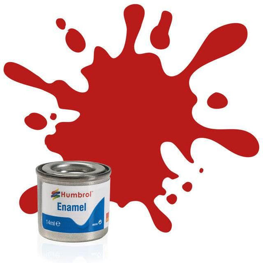 Humbrol No 60 Enamel Matt Scarlett 14ml - Cloud Nine Stores