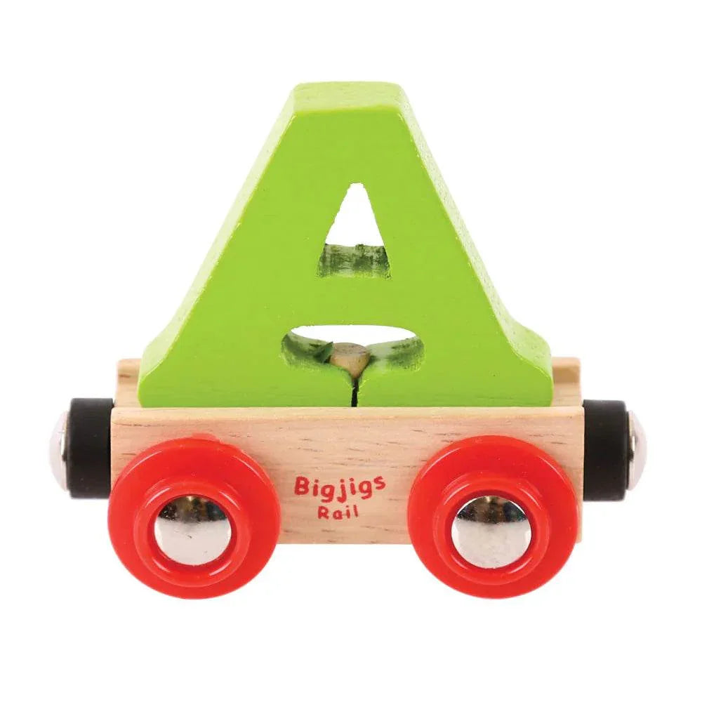 Bigjigs Letter Train - A - Cloud Nine Stores
