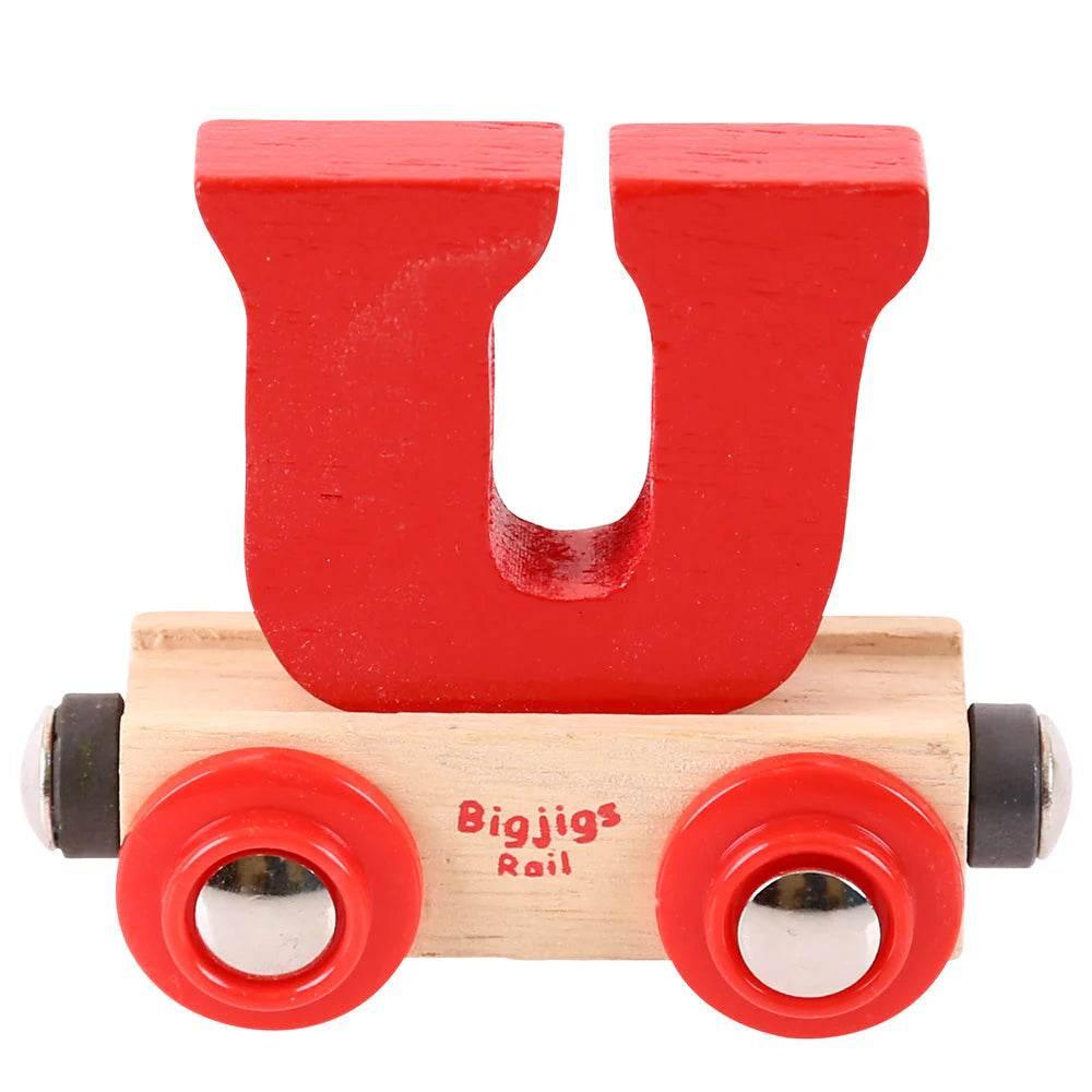 Bigjigs Letter Train - U - Cloud Nine Stores