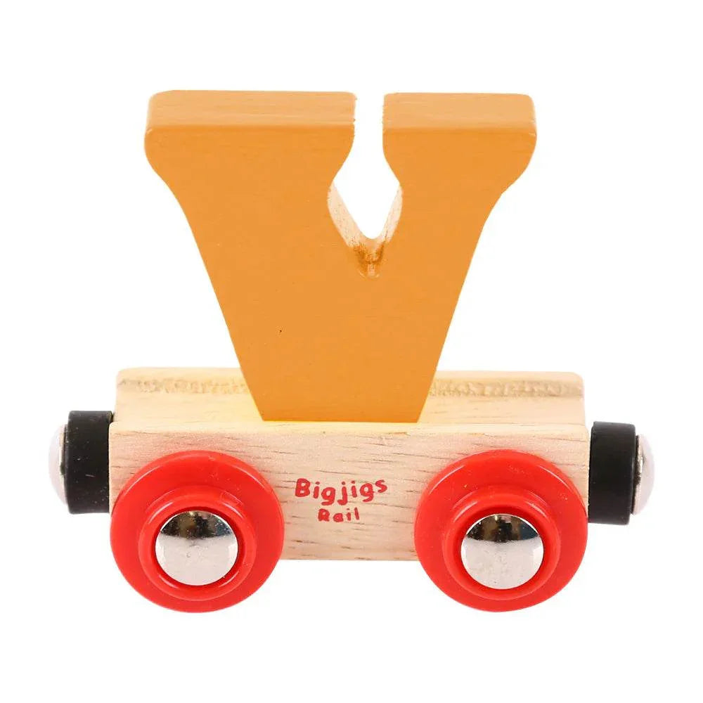 Bigjigs Letter Train - V - Cloud Nine Stores