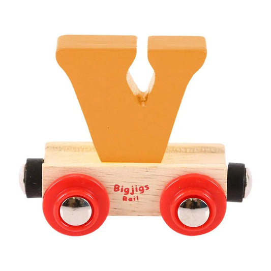 Bigjigs Letter Train - V - Cloud Nine Stores