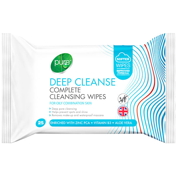 Pure Deep Cleanse Complete Cleansing Wipes 25 Pack