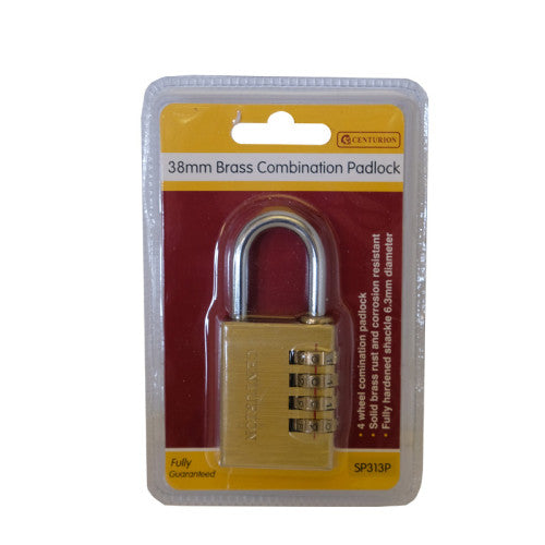 Combination Padlocks, 4 Wheel, 38mm Cloud Nine Stores
