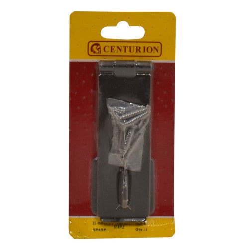 CENTURION Safety Hasp and Staples, Epoxy Black, 115mm Cloud Nine Stores