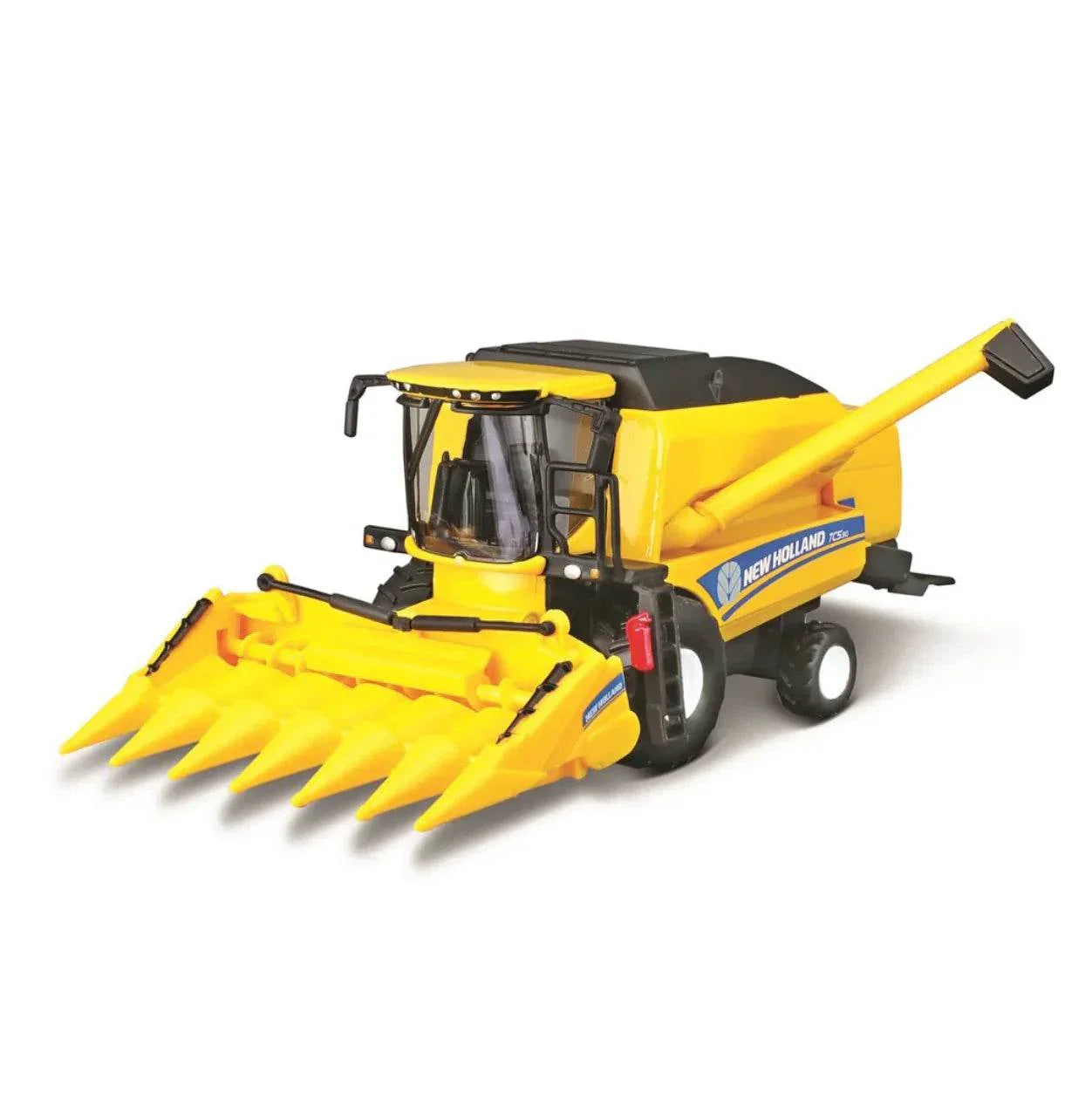 Burago 10cm New Holland Tc5.90 Combine Harvester With Corn Header - Cloud Nine Stores