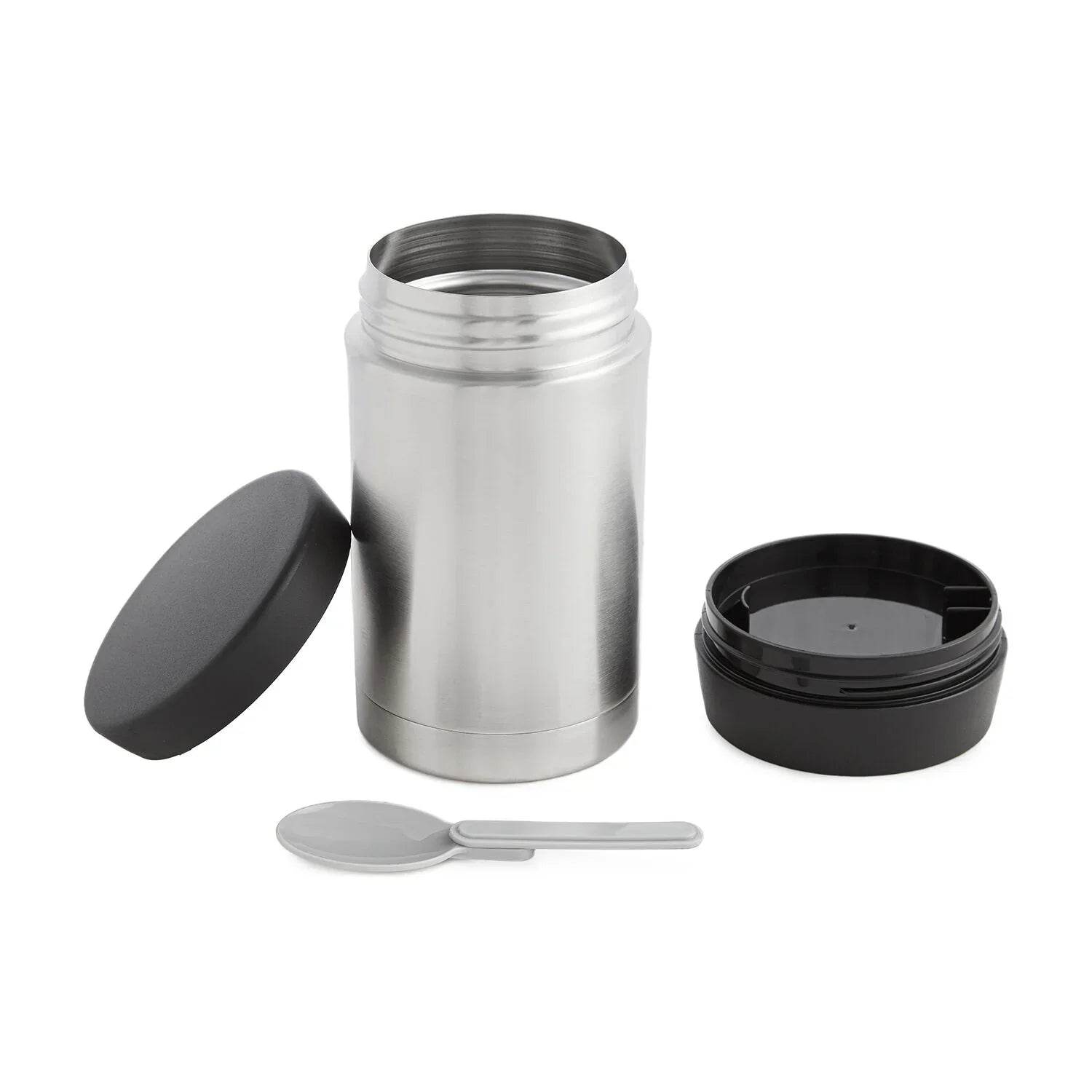 Thermos Thermocafe Food Flask 500ml with Spoon - Stainless Steel - Cloud Nine Stores