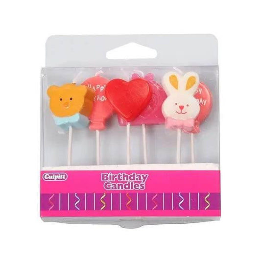 Culpitt Rabbit & Bear Birthday Candles - Cloud Nine Stores